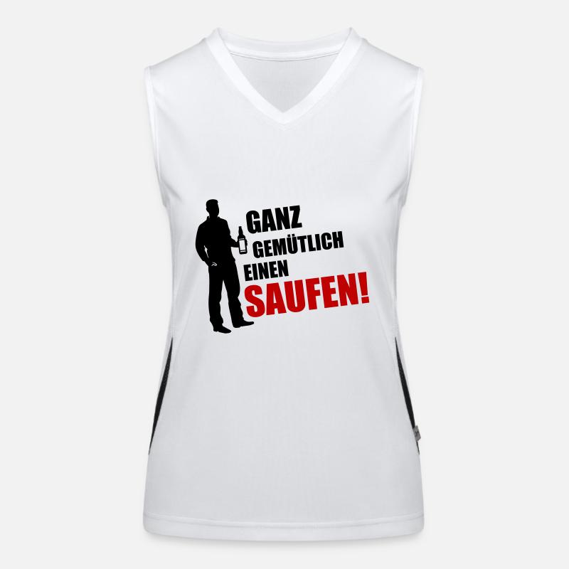 Gemütlich Saufen Feierabend Funktionelles Kontrast-Tank Top für Frauen