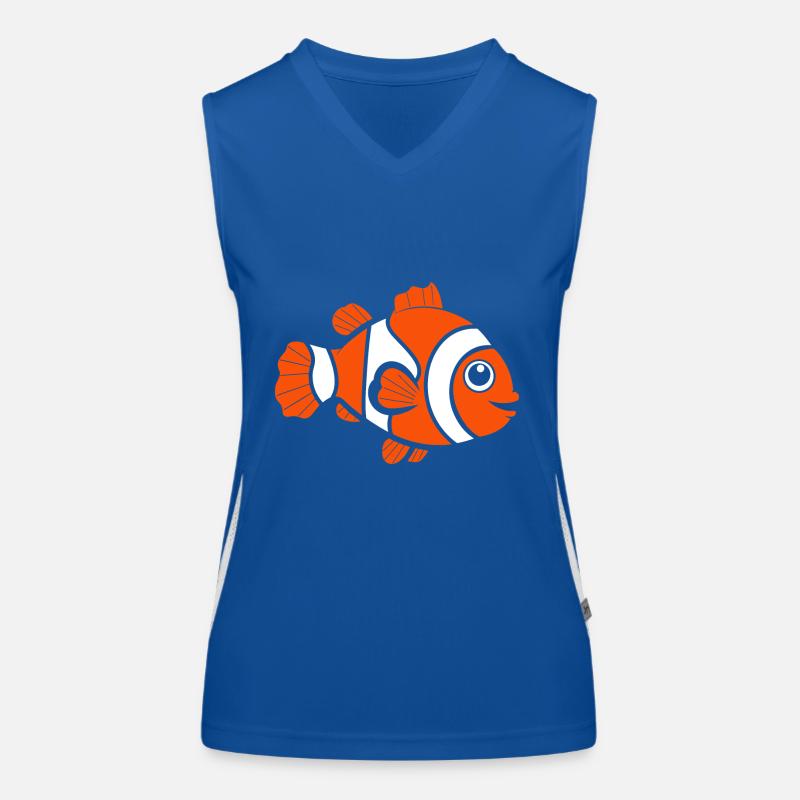 Clownfisch Funktionelles Kontrast-Tank Top für Frauen