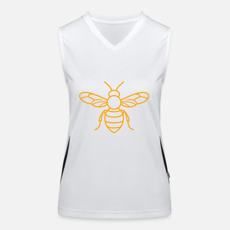 Biene Funktionelles Kontrast-Tank Top für Frauen
