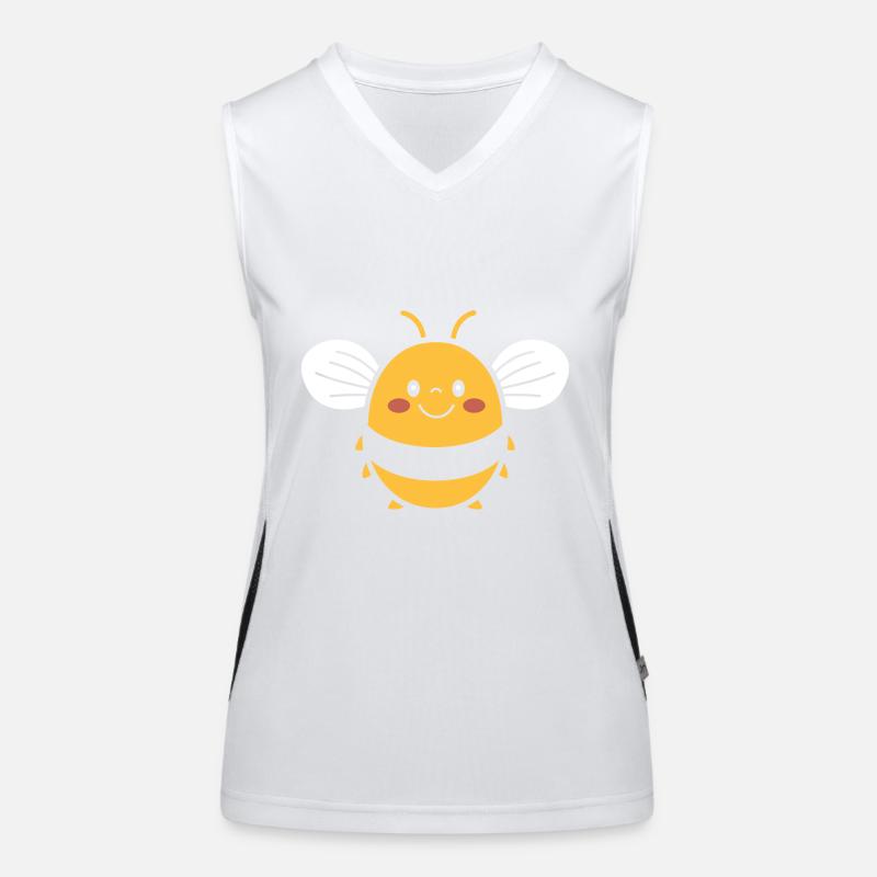 Biene Funktionelles Kontrast-Tank Top für Frauen