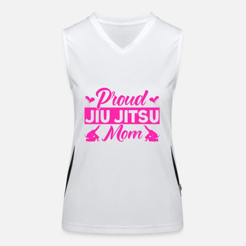 Jiu Jitsu Brasilianisches Bjj Kampfkunst Geschenk Funktionelles Kontrast-Tank Top für Frauen