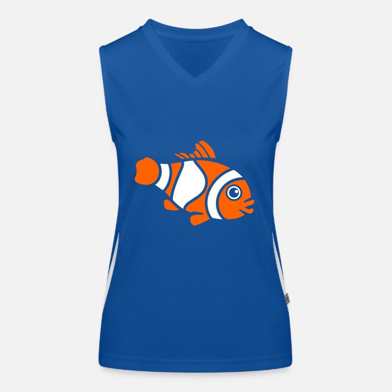 Clownfisch Funktionelles Kontrast-Tank Top für Frauen