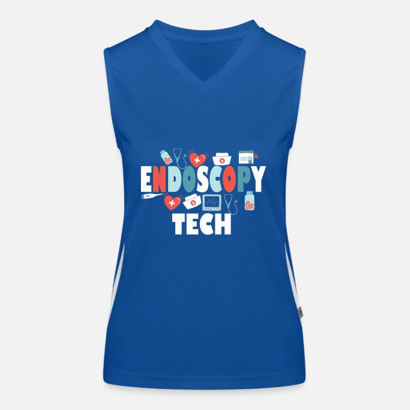 Unique Endoscopy Nurse and Gastro Squad Designs Funktionelles Kontrast-Tank Top für Frauen