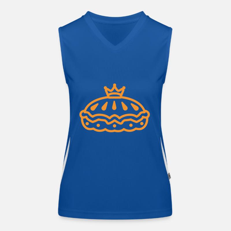 Pfannkuchen Funktionelles Kontrast-Tank Top für Frauen