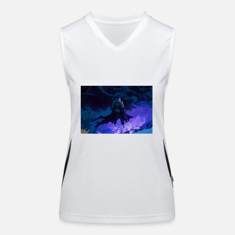 Dämonenkrieger Funktionelles Kontrast-Tank Top für Frauen