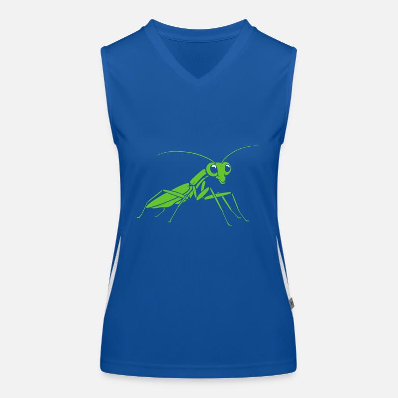 Praying mantis Women's Functional Contrast Tank Top