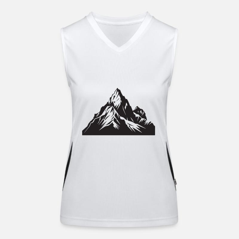 Landschaft Berge Funktionelles Kontrast-Tank Top für Frauen