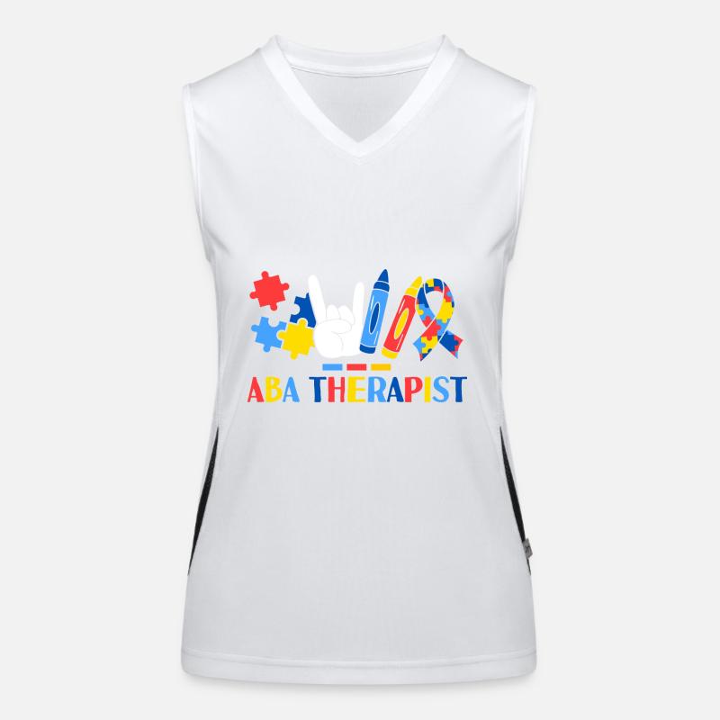 ABA Therapist Applied Behavior Analysis Women's Functional Contrast Tank Top