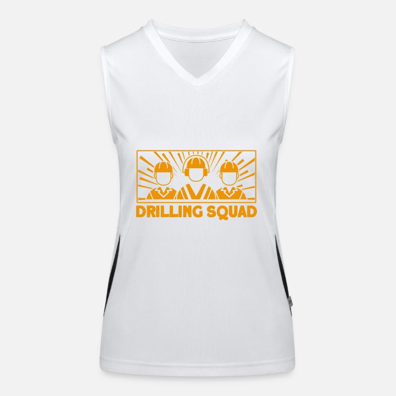 Ölfeld Gas Arbeiter Arbeiten im Fracking Geschenk Funktionelles Kontrast-Tank Top für Frauen