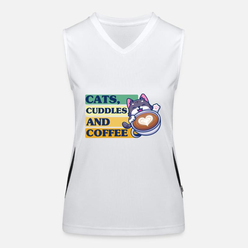 Cat Cat Mama Cat Lover Gift Women's Functional Contrast Tank Top