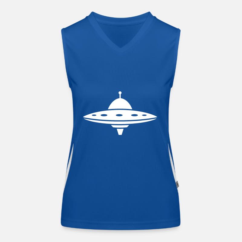 disco volante Top sportivo da donna in contrasto cromatico