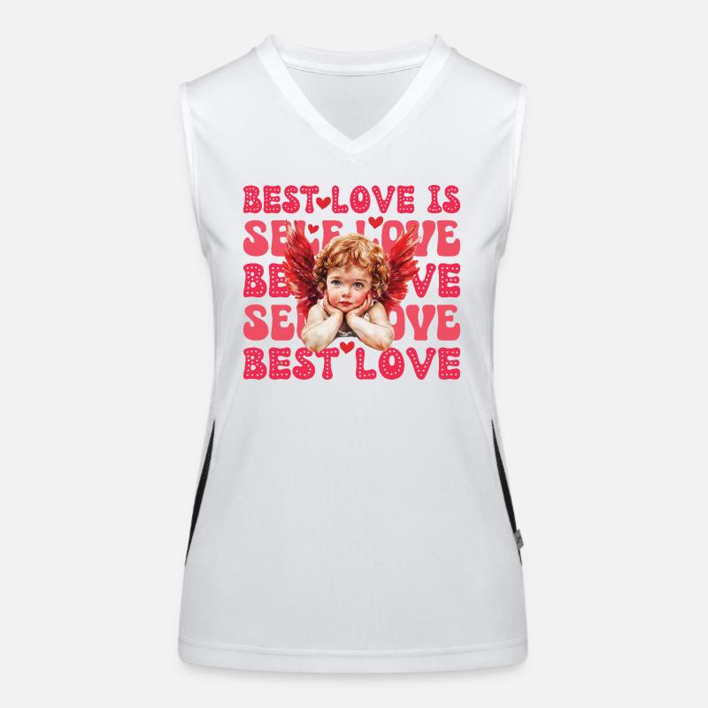 Valentinstag Amor Selbstliebe Funktionelles Kontrast-Tank Top für Frauen