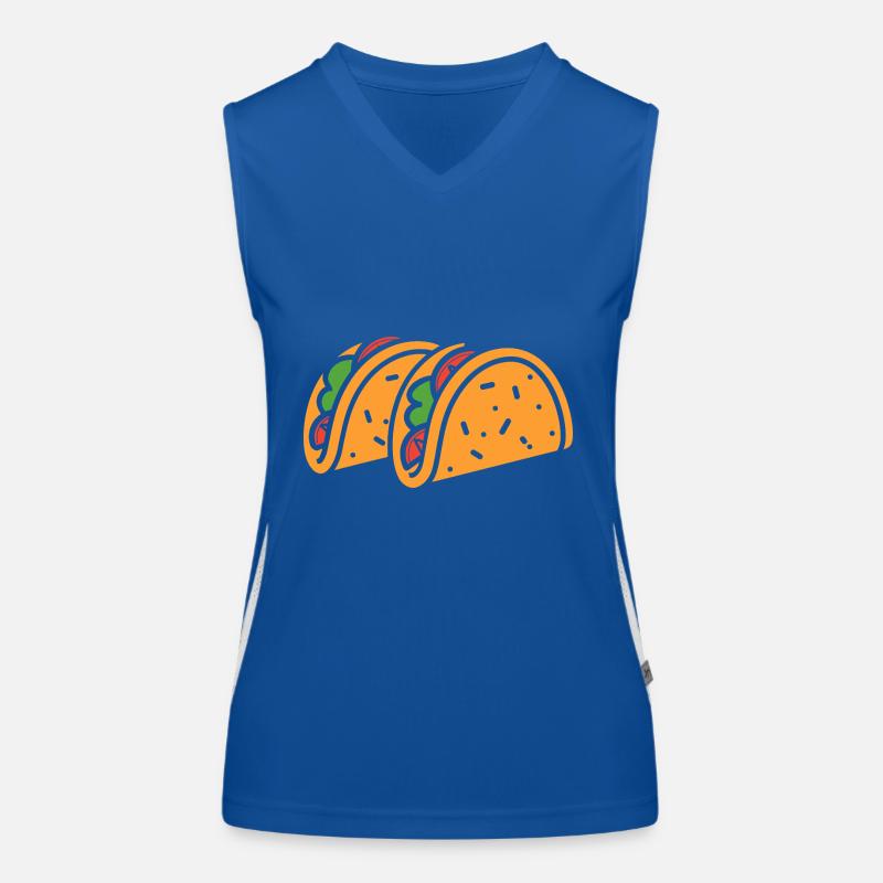 Tacos Funktionelles Kontrast-Tank Top für Frauen