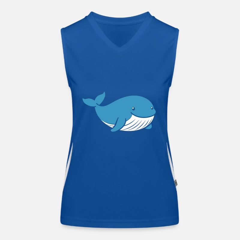 Bébé baleine Débardeur respirant contrasté Femme