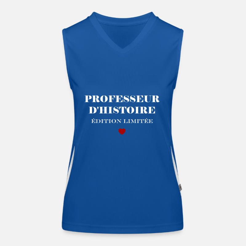 Professeur d'histoire Débardeur respirant contrasté Femme