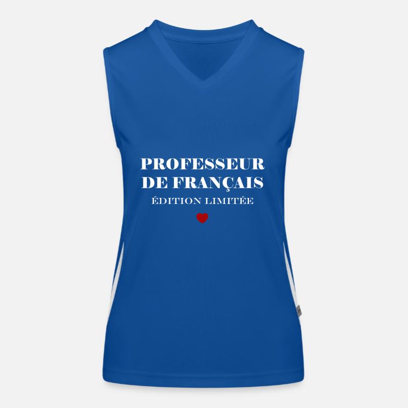 Professeur de français Débardeur respirant contrasté Femme