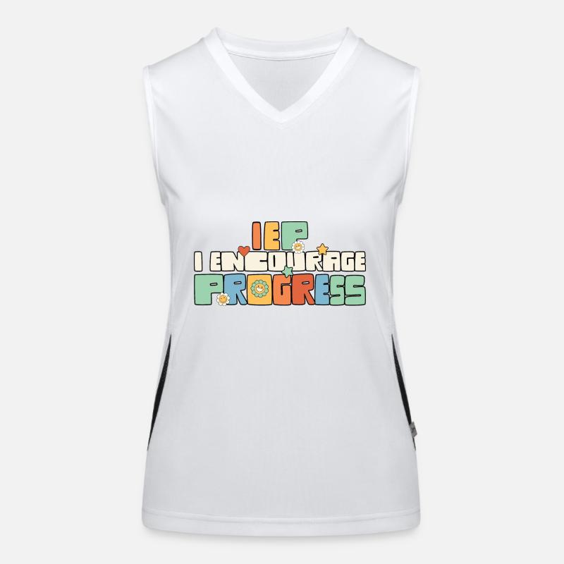 I Encourage Progress SPED Regulation Before Funktionelles Kontrast-Tank Top für Frauen