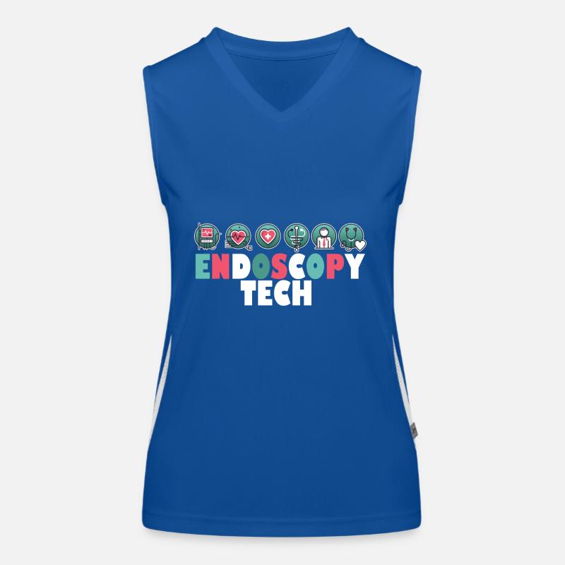 Unique Endoscopy Nurse and Gastro Squad Designs Funktionelles Kontrast-Tank Top für Frauen