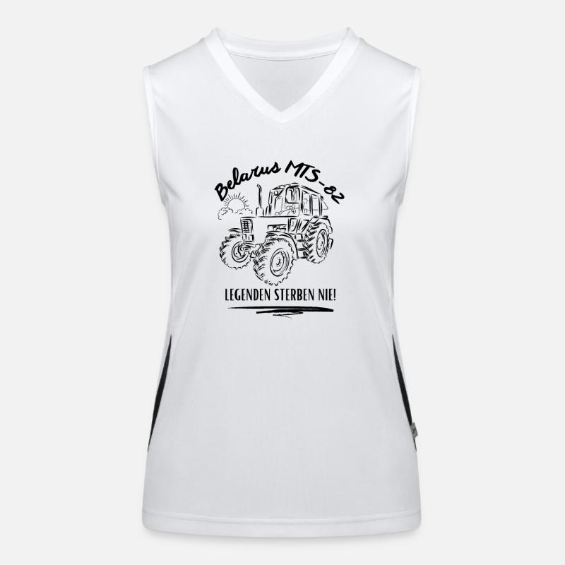 Belarus MTS-82 / GDR Agricultural Machinery Women's Functional Contrast Tank Top