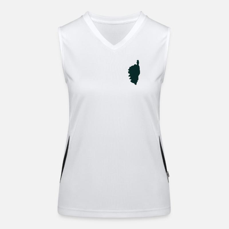 auf Korsika Funktionelles Kontrast-Tank Top für Frauen
