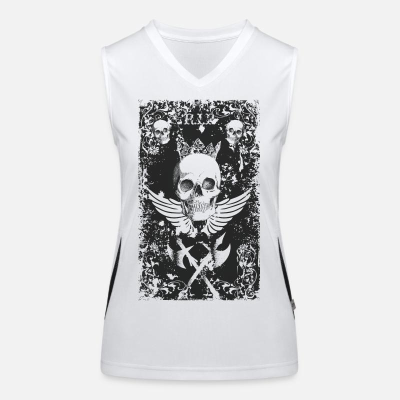 GRUNGE - Women's Functional Contrast Tank Top - white/black