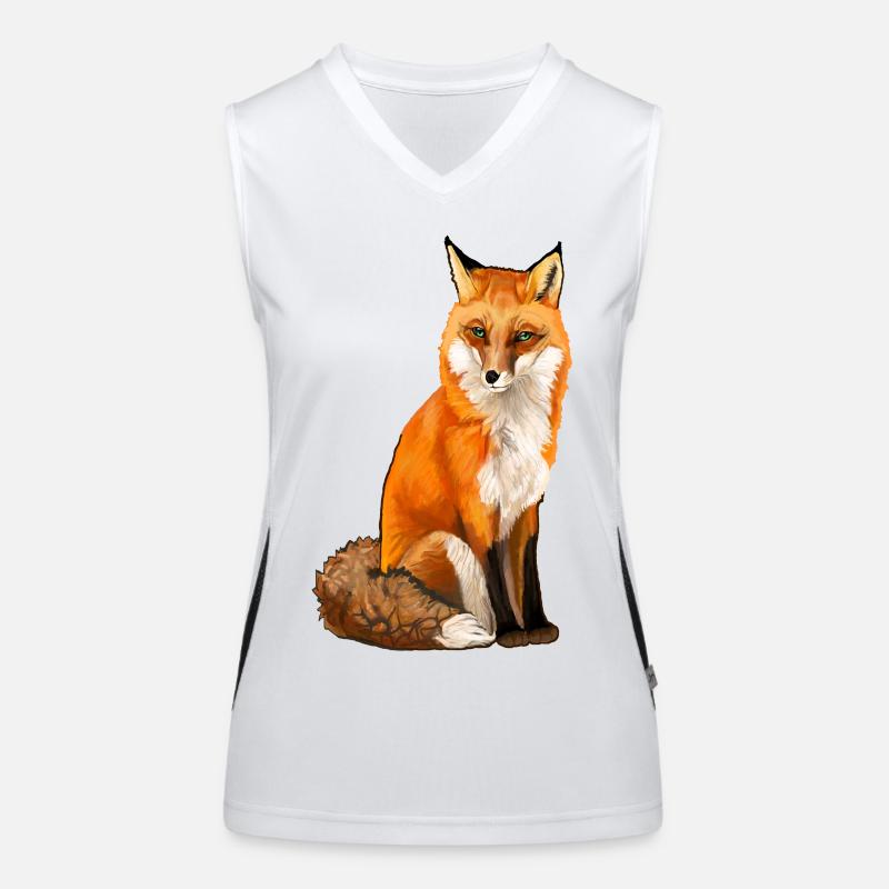 Fuchs Funktionelles Kontrast-Tank Top für Frauen