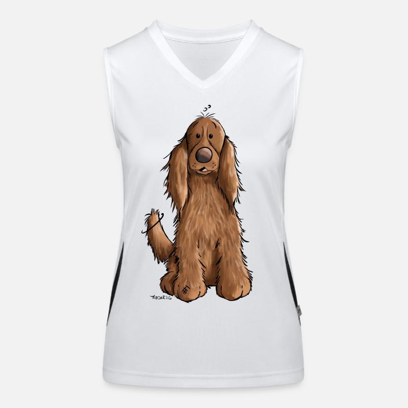 English Cocker Spaniel Women's Functional Contrast Tank Top