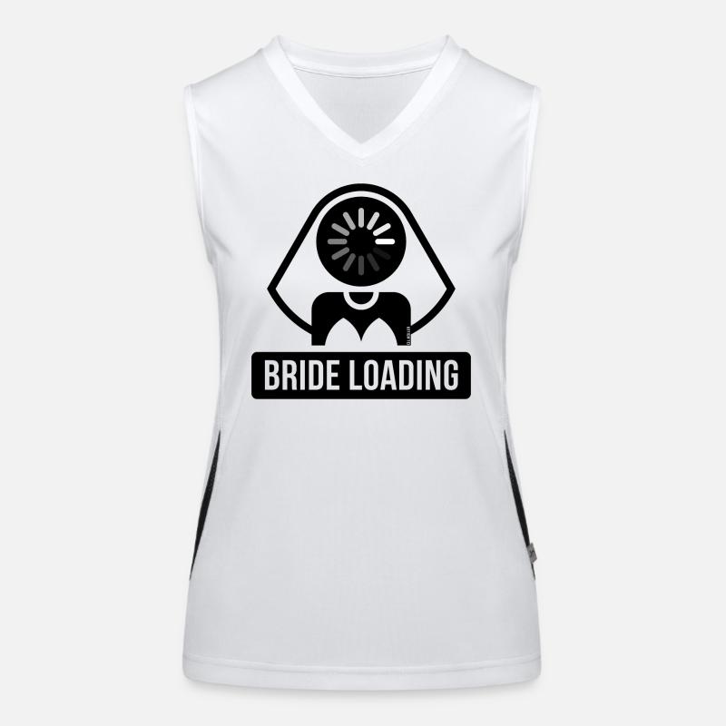 Bride Loading (Braut Wird Geladen / JGA / B) Funktionelles Kontrast-Tank Top für Frauen