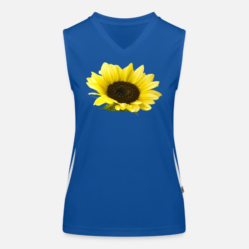 Sonnenblume Funktionelles Kontrast-Tank Top für Frauen