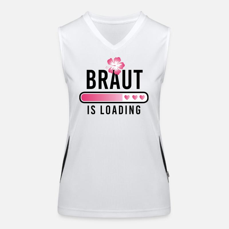 Braut is loading Junggesellinnenabschied JGA Funktionelles Kontrast-Tank Top für Frauen
