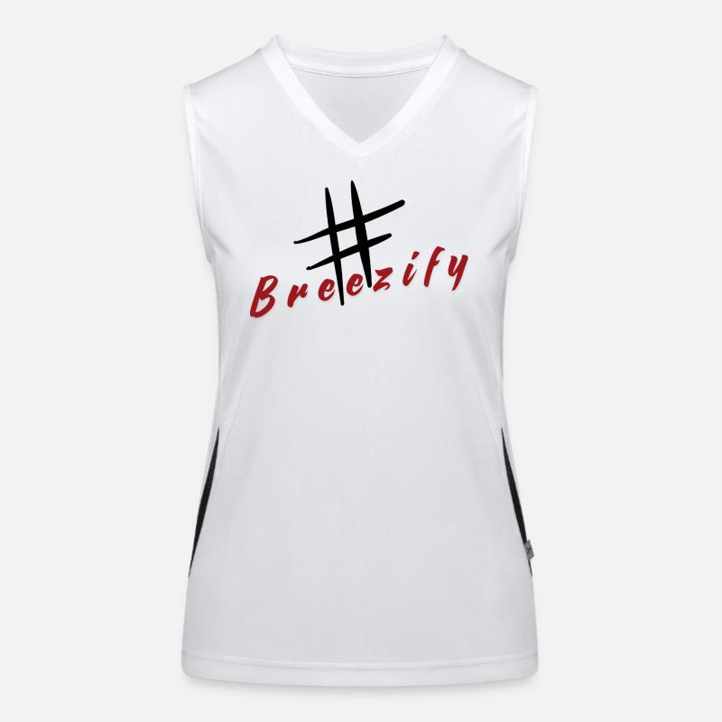 Breezify hatch tag slogan Women's Functional Contrast Tank Top