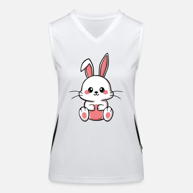 Cute Rabbit Women's Functional Contrast Tank Top