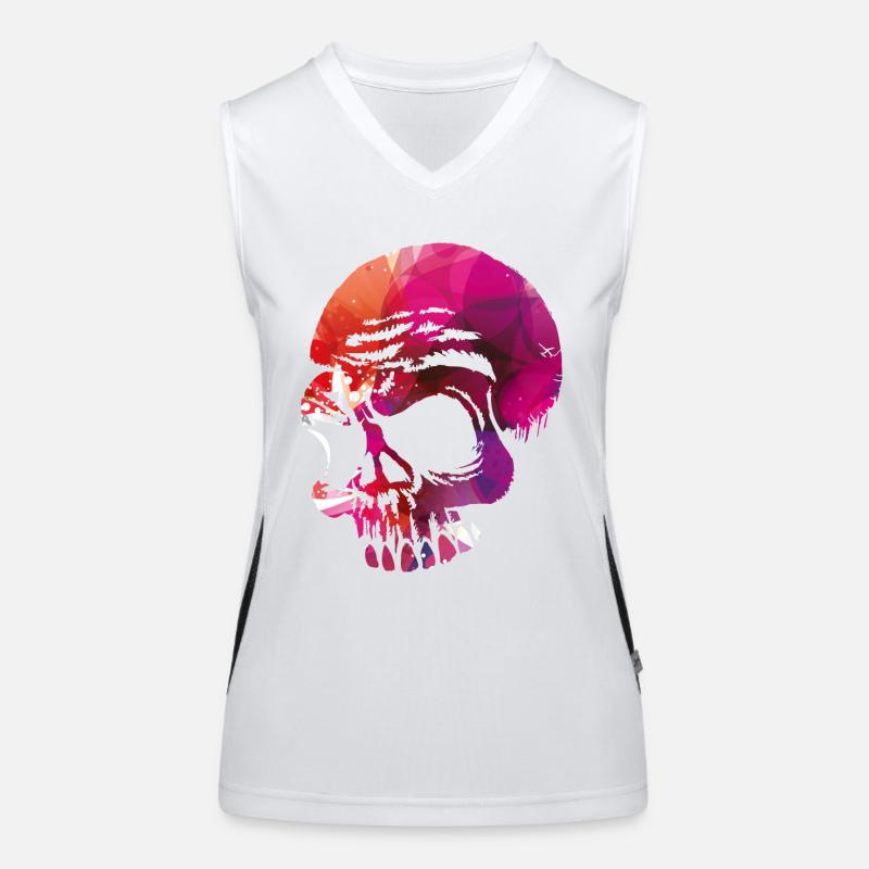 Skulls go hard Women's Functional Contrast Tank Top