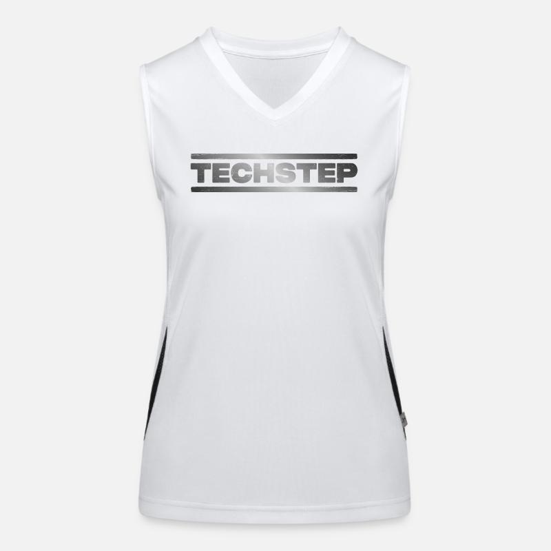 Techstep DNB Drum n Bass Junglist Women's Functional Contrast Tank Top