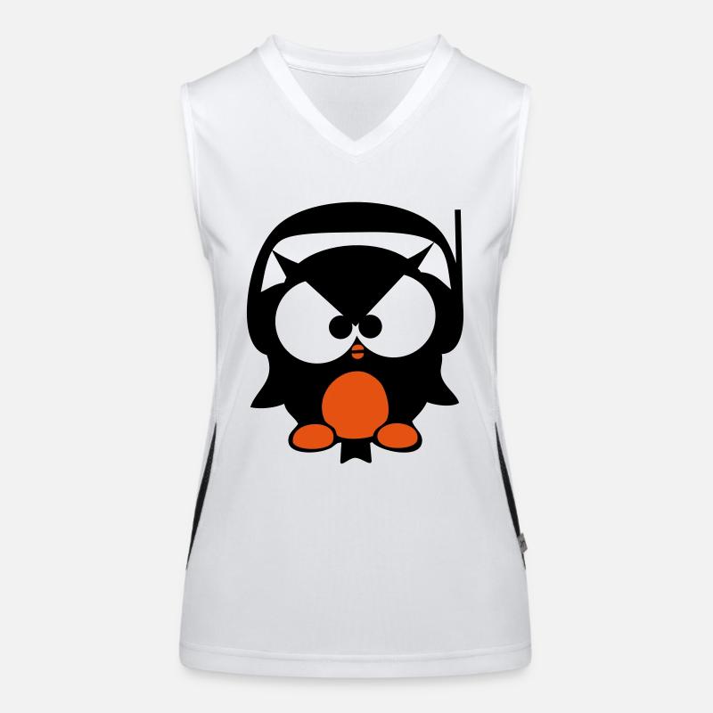 beat owl - beat eule Funktionelles Kontrast-Tank Top für Frauen