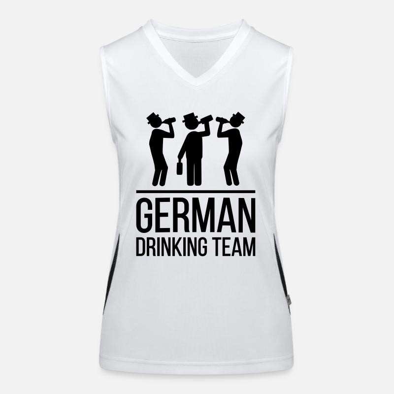 German Drinking Team Funktionelles Kontrast-Tank Top für Frauen