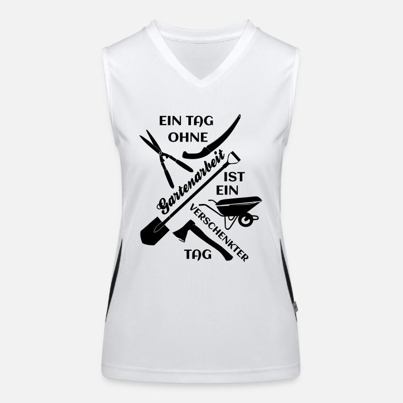 ein tag ohne gartenarbeit Funktionelles Kontrast-Tank Top für Frauen