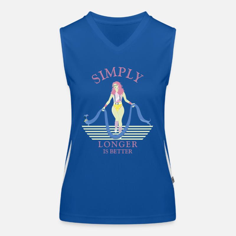 Simplement plus longtemps, c’est mieux. Débardeur respirant contrasté Femme