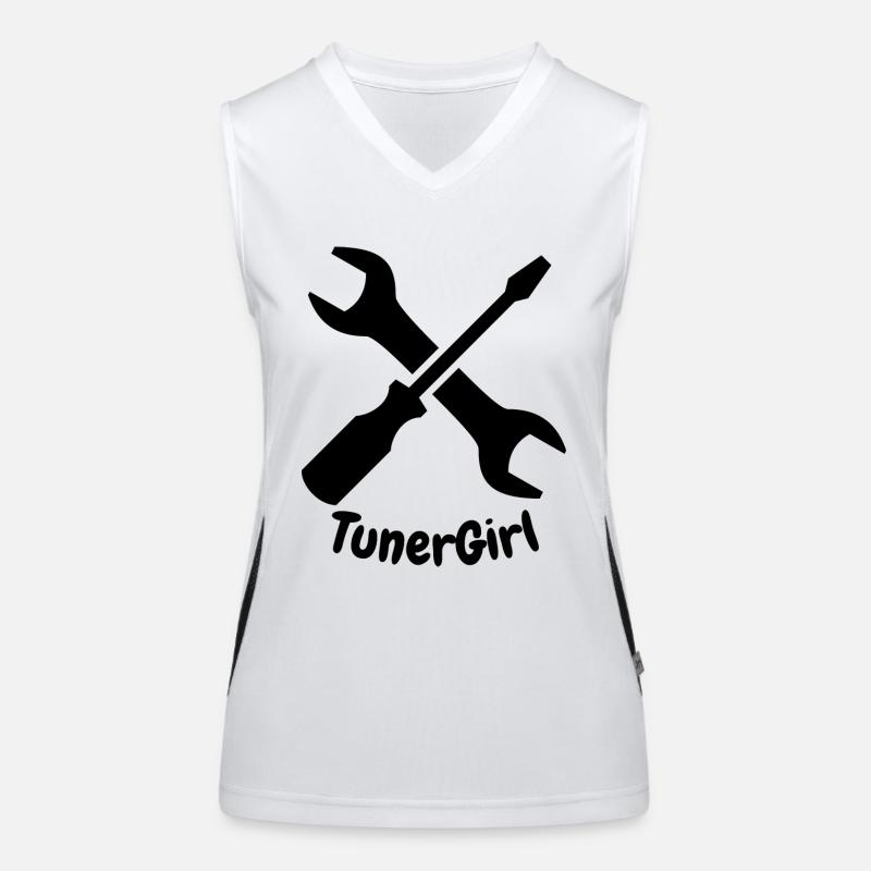 TunerGirl Débardeur respirant contrasté Femme