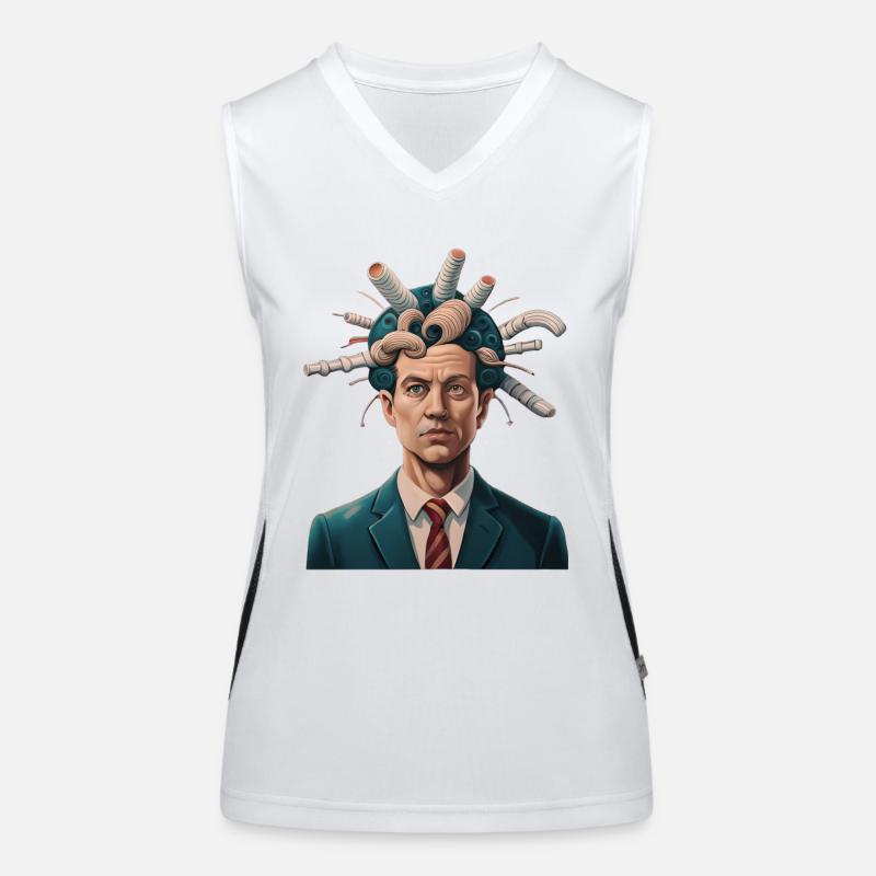 no Aliens Funktionelles Kontrast-Tank Top für Frauen