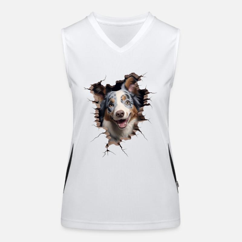 Australian Shepherd Owner - Perfect Aussie Funktionelles Kontrast-Tank Top für Frauen