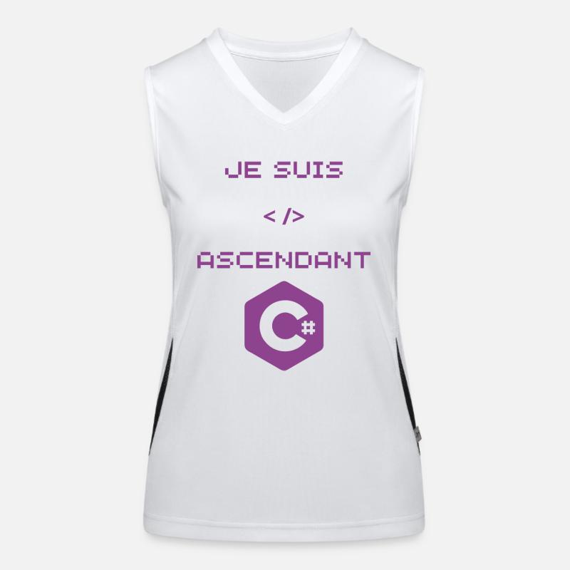 Gift for Developer C# Women's Functional Contrast Tank Top