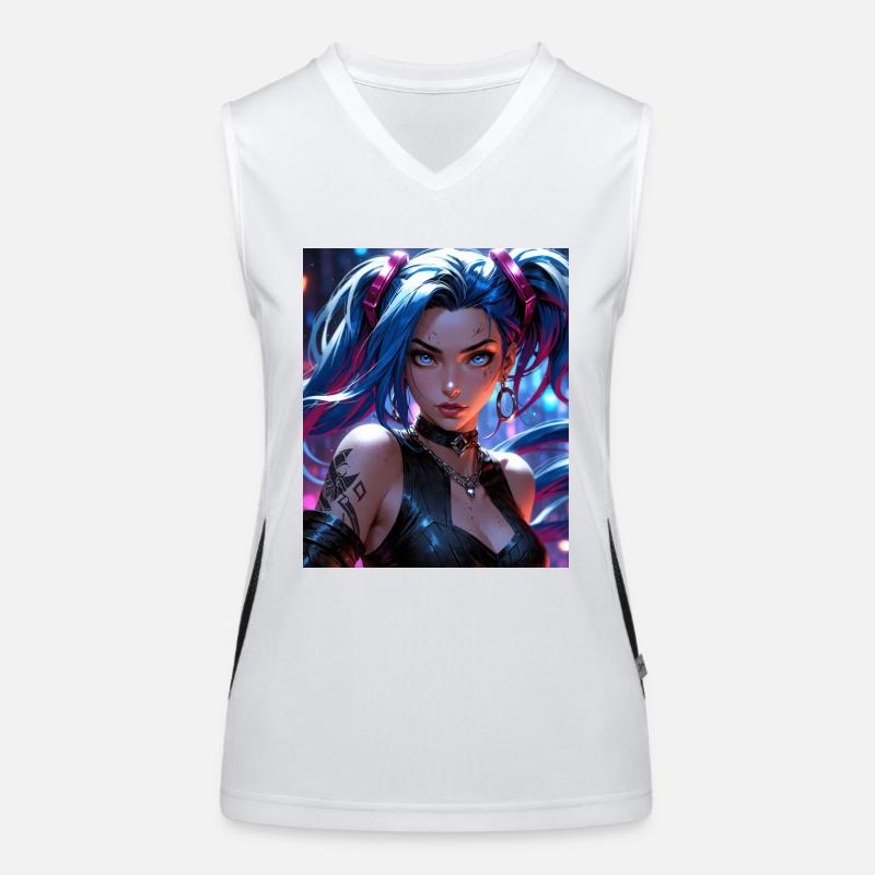 Anime-Mädchen Funktionelles Kontrast-Tank Top für Frauen