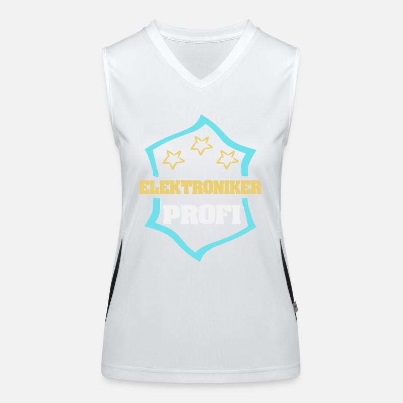 Gift for Electronics Technician Women's Functional Contrast Tank Top