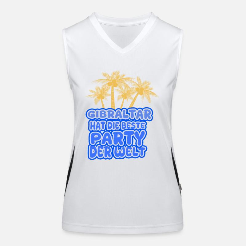 Gift for Gibraltar Women's Functional Contrast Tank Top
