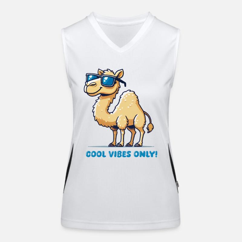Lunettes de soleil camel Cool Débardeur respirant contrasté Femme