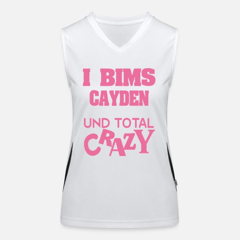 Cayden comme prénom Débardeur respirant contrasté Femme