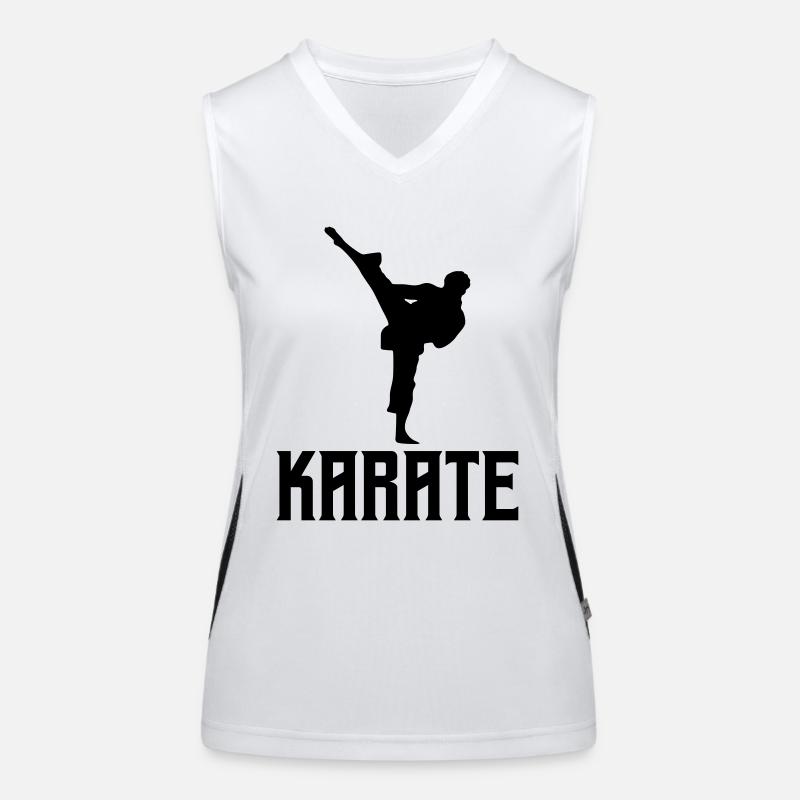 karate Funktionelles Kontrast-Tank Top für Frauen
