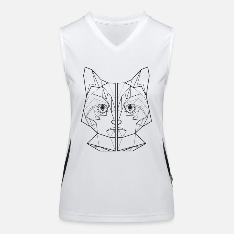 ami de chat, amant de chat, chemise de chat Débardeur respirant contrasté Femme