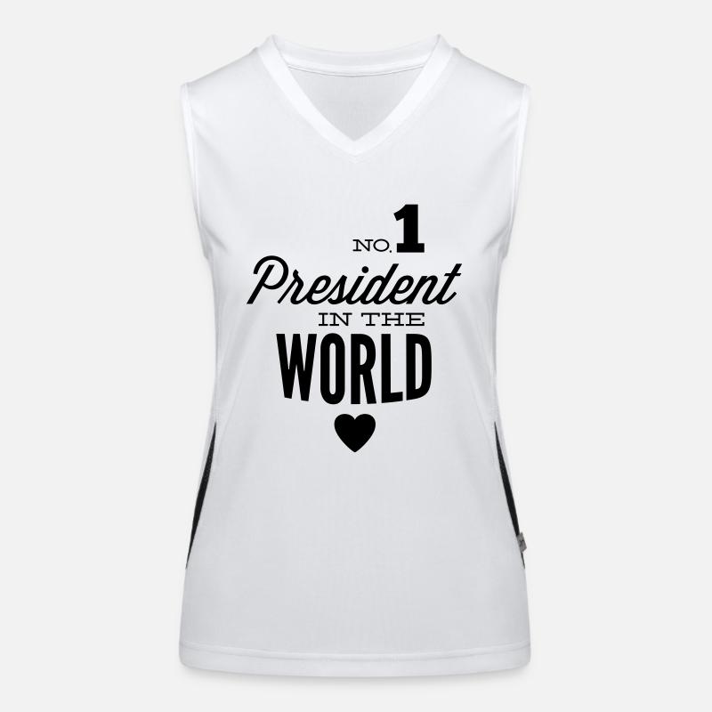 Bester Präsident der Welt Funktionelles Kontrast-Tank Top für Frauen